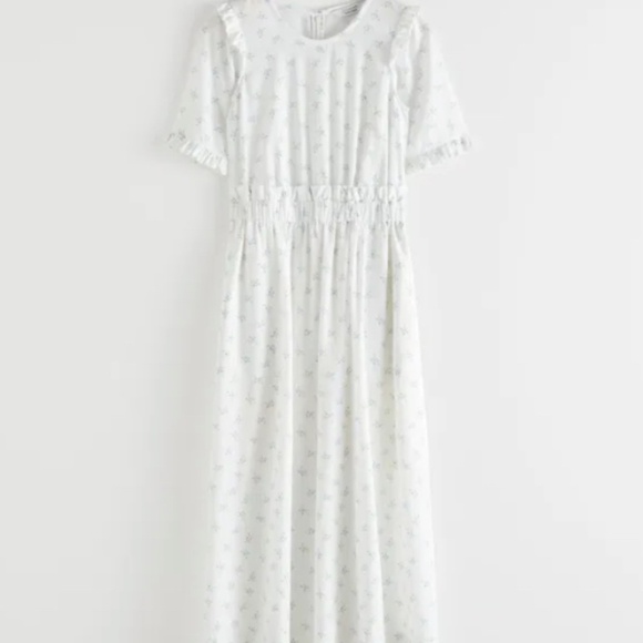 Like New, & Other Stories Lyocell Blend Ruffle Maxi Floral Dress - Picture 4 of 8